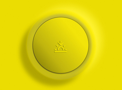 yellow button 3d art app button design figma icon illustration knob ui ux vector web yellow