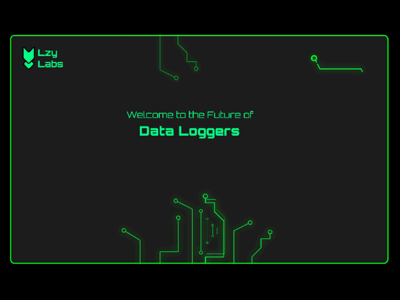 Data Logger Website Splash Screen Animation chipset circuit board circuitry circuits electricity futuristic futuristic ui green neon colors spark tech technology