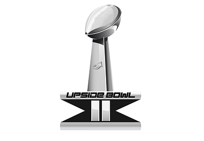 Upside Bowl II Trophy design fantasy football football illustration logo sports ui