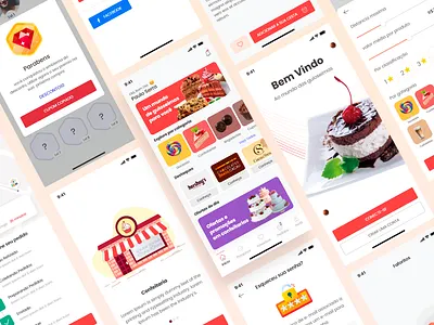 Plase Candy App app brasil candy clean design ecommerce app illustration interaction interface minimal mobile typography ui ux