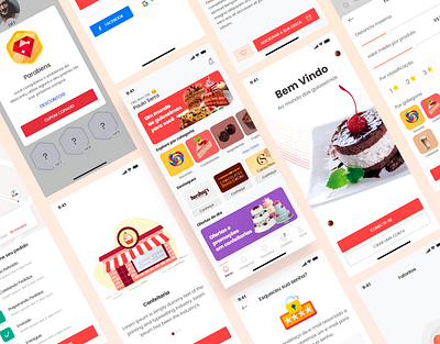 Plase Candy App app brasil candy clean design ecommerce app illustration interaction interface minimal mobile typography ui ux
