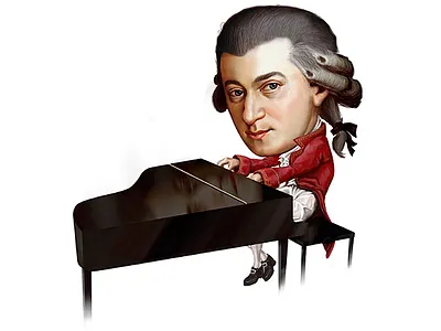 Mozart illustration festival illustration mozart