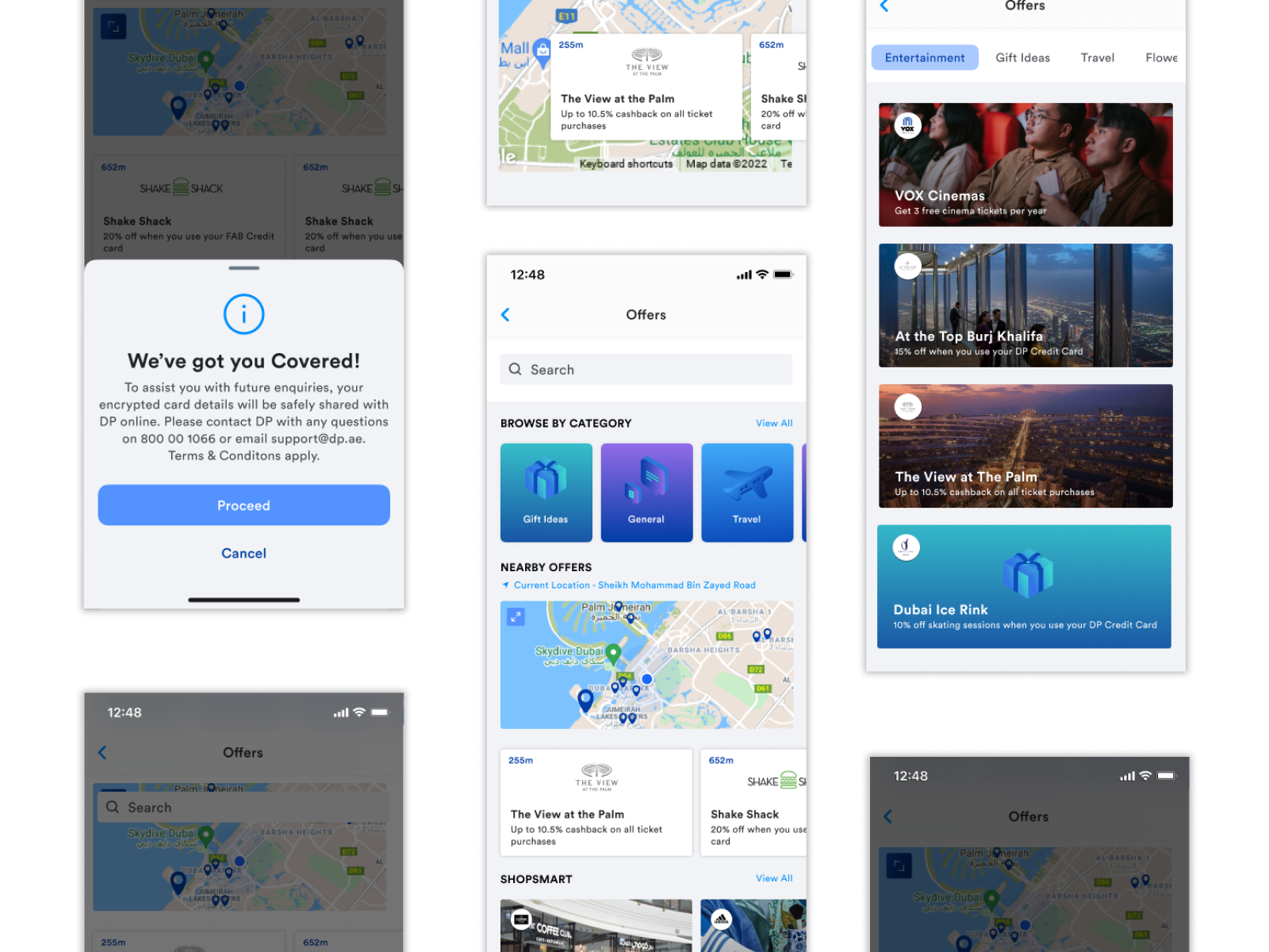 Offers App (UX/UI & Illustration) design system offers product shopping shoptech ui
