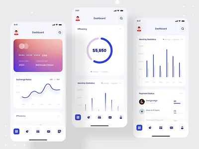 Debank | Bank Dashboard Design | Mobile App app bank banking app best dribbble shot creative dashboad dashboard app dashboard design dashboard ui devignedge finance finance app illustration mobile mobile app mobile app design mobile ui ui ui design uidesign