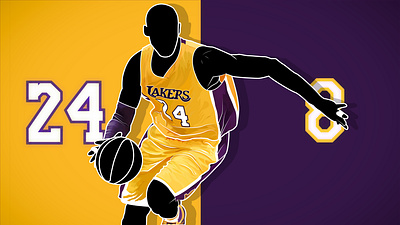 Mamba Out adobe illustration kobebryant lakers mamba out