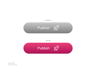 DailyUI 083 Button 083 83 active application button daily 100 challenge daily ui daily ui 83 dailyui dailyui 083 dailyuichallenge design hover inactive mobile ui