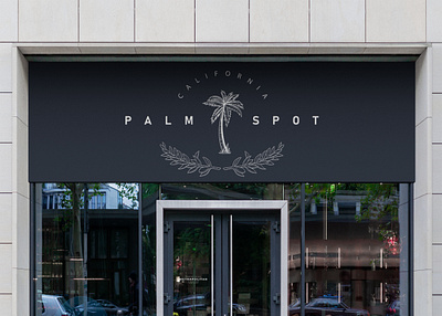 Palm Spot Logo Concept art branding coffee concept creative custom design drink illustration logo minimal minimalist modern palm trees product design retro ui vintage vintage design west