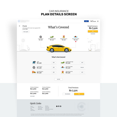 Insurance website landing page [Concept] calculator clean contemporary illustrations insurance minial playful