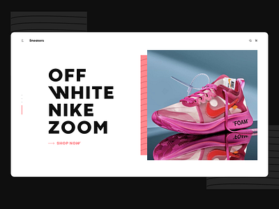 Sneakers store conecept app application challenge design interface music nike store uiux web design