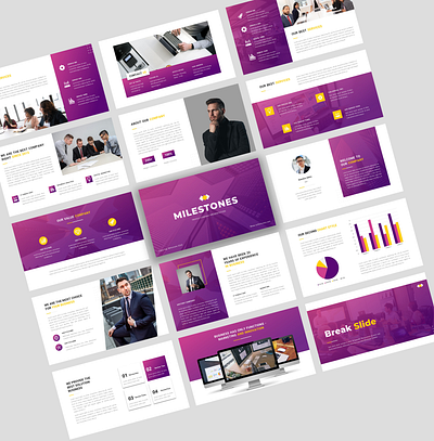 Milestones - Company Profile Presentation agency best powerpoint blue building business clean company company profile construction consultant corporate creative digital finace industrial modern multipurpose portfolio powerpoint pptx