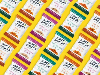 Macro Snacks | Packaging brand identity branding packaging packaging design packaging designer vector