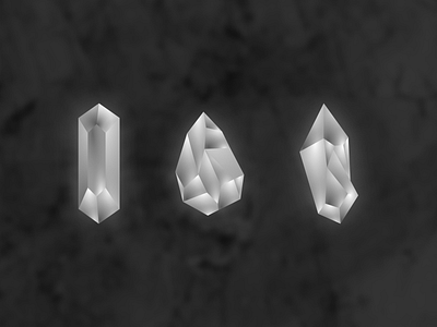 White gems black gems gradient illustration illustration design illustration digital precious stones