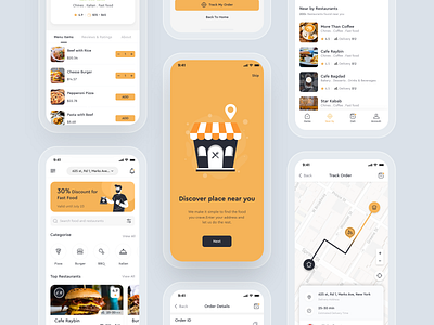 Foodly food delivery app app app design app concept app ui design case study delivery app food app food delivery mobile app imran ios app minimal app mobile app design uiux ux