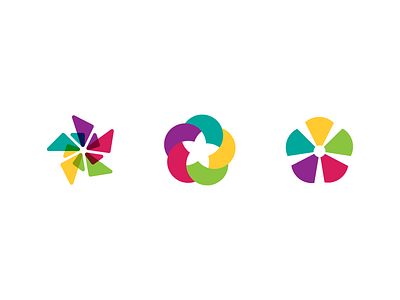 stars branding colors design five flower icon identity isotype logo logodesign pinwheel shapes star vector wine wings