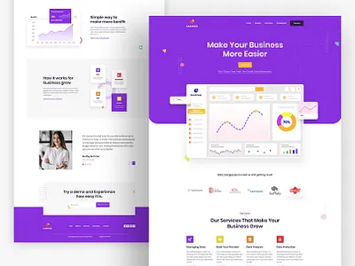 Saas landing page design agency website best design best shot branding creative website design saas saas app saas design saas landing page saas web design saas website software as a service trend trend 2020 ui uidesign uiux web