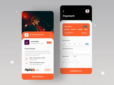 Evento App UI 2020design agency appdesign branding design eveanui event eventapp illustration interaction design interface landingpage portfolio typography ui design uiux