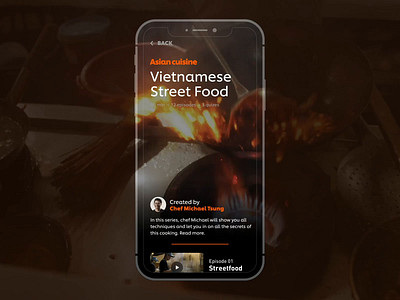 Chef Training App aftereffects animated chef cooking courses episodes food training videos