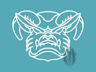 Monoline monster adobilustrator dribbble esports gamers gamings icons logodesign mascots monoline