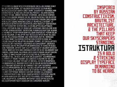 Istruktura Type Specimen Booklet fontforge illustrator istruktura type design type designer typography