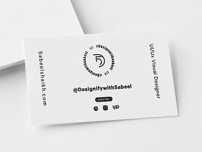 Business card Design With Slate Finish app branding businesscard creative design illustration logo minimal typography ui ux