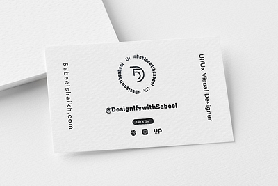 Business card Design With Slate Finish app branding businesscard creative design illustration logo minimal typography ui ux