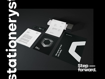 TeleSoftas Stationery 3d animation black white brand identity branding business business card business flyer corporate document identity invoice logo minimal mockup modern print stationery stationery mockup typography