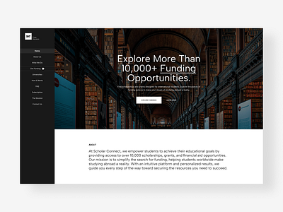 Web Design - Scholar Connect abroad academic agency clean design figma location minimal scholarship student study ui university ux uxui web web design website