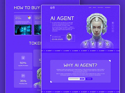 AI Agent Meme Website ai agent landing page ai agent meme website ai assistant ai technology aiml chat gemini ipu nvidia platform saas startup ui