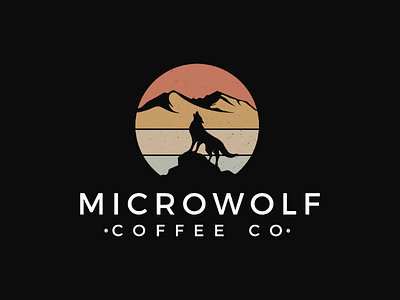 MicroWolfCoffee Logo adobe branding designer graphicsdesigner illustrations illustrator logo photoshop wolf