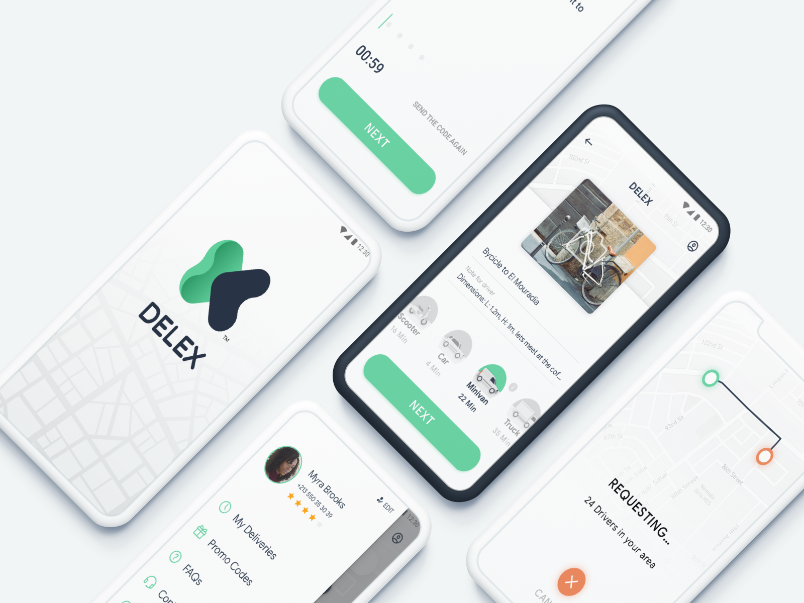 Example of Minimal Mobile App Design 