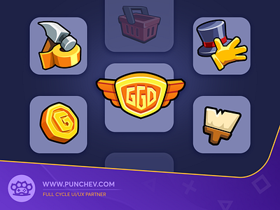 Goose Goose Duck Icons branding goosegooseduck icons iconsdesign interface newproject punchev ui