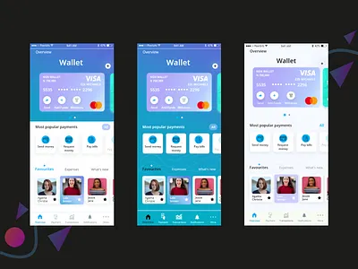 Saana App Mobile UI designs variants app design ui