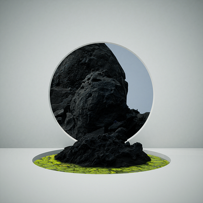 Rock Portal 3d minimal unreal engine 4