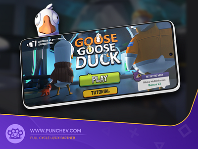 Goose Goose Duck UI design branding design goosegooseduck icons illustration interface newproject punchev ui ux