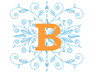 letter b design illustration vector