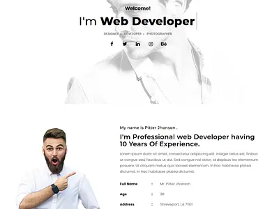 Larson Personal Portfolio Template agency bootstrap creative cv freelancer minimal modern personal portfolio responsive resume