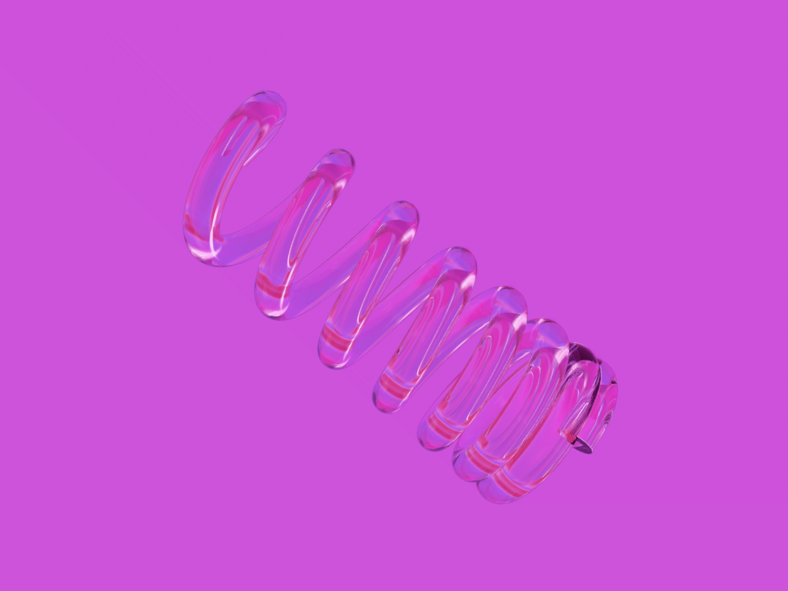 Glass Spring Animation 3d 3d animation abstract animation c4d cinema4d clean colour concept design gradient motion motion design render