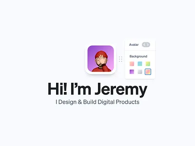 Avatar Picker code element emoji mimoji portfolio ui ux