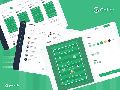 Web Application for Gaffer after effects animation app design desktop figma football soccer sport sport app ui ux web app web application web design