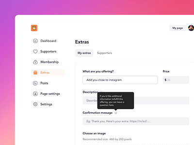 Contextual Inputs buymeacoffee product product design sketch ui ux