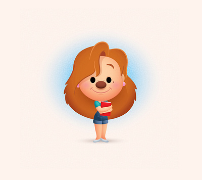 Roxanne adobe illustrator character design cute disney disney art illustration jerrod maruyama jmaruyama kawaii vector