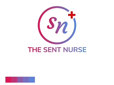 The Sent Nurse Logo design health inspiration logo rebrand