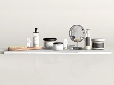 Cosmetic brand in c4d 3d branding cinema4d design illustration