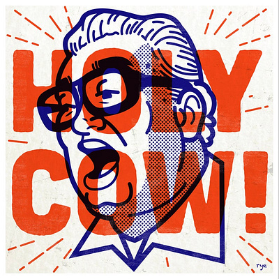 Holy Cow! art baseball branding chicago chicago cubs design graphic design illustration logodesign mlb typography vector