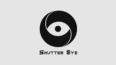 Shutter Eye Logo adobe behance branding creative design dribbble eye flat illustrator logo minimal shutter typography vector