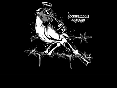 Brids graffiti mask graffiti mask bird vector