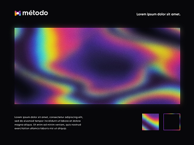 Método Gradient brand branding design gradient identity iridescence iridescent logo rainbow