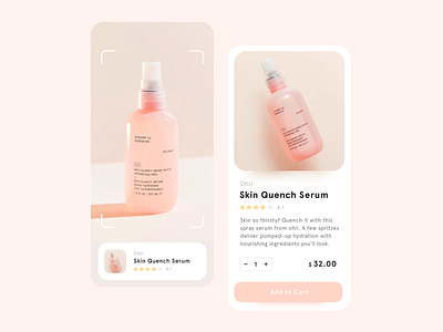 Skincare App app design beauty dailyui ecommerce makeup mobile design skincare ui ui design