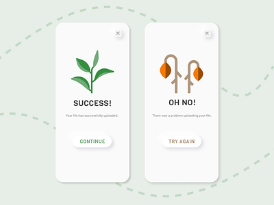 Daily UI 011 - Flash Message daily 100 challenge daily ui dailyui011 dailyuichallenge design error message fail flash message minimal simple simple design success success message ui design