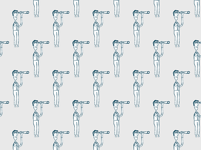 Seven Strange Characters book illustraion pattern